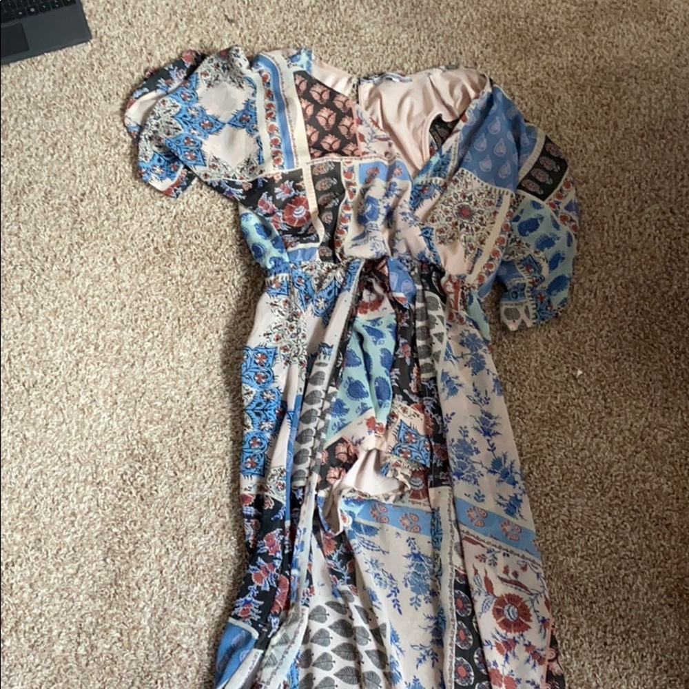 This is a romper with a skirt in the back